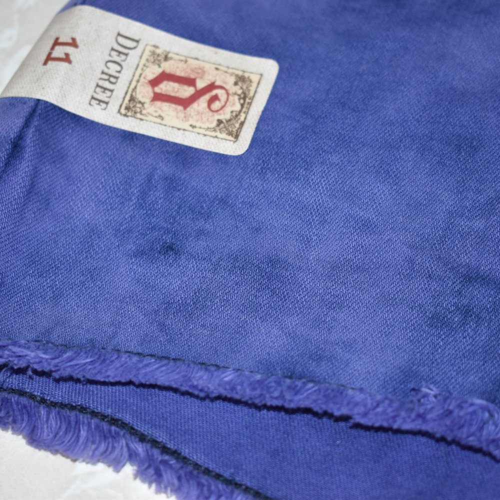Decree Purple Tie Dye Denim Shorts New Raw Edge 11 - Picture 3 of 6